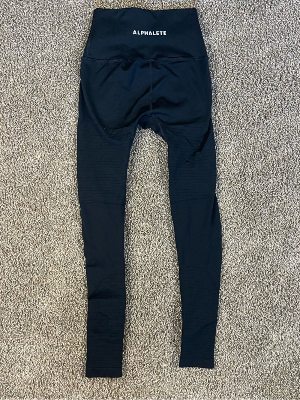 Alphalete R6 Revival Leggings Black High Rise Women’s Size XS 23” Gym Workout